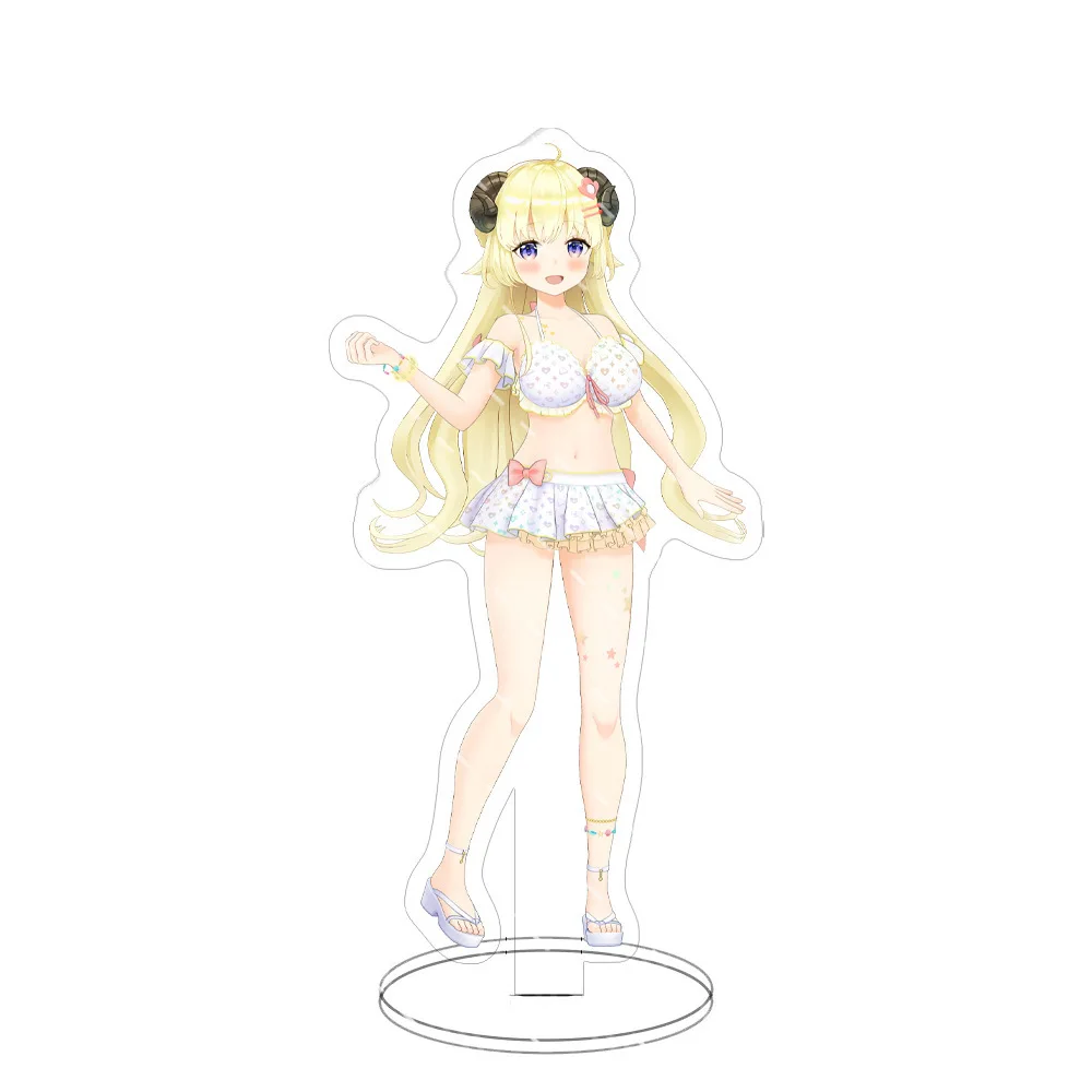Cutey Hololive Vtuber Swimsuit Anime Figures Cosplay Acrylic Stands Model Exquisite Grils Desk Decor Cute Standing Sign Gifts view 3