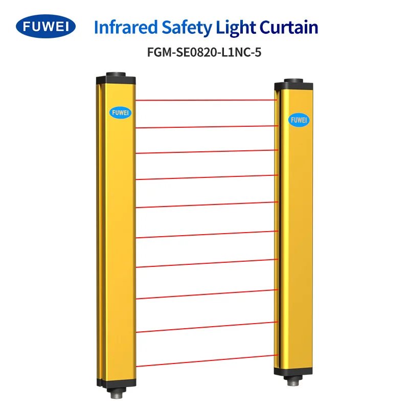 FGM-SE0820-L1NC-5 For Detecting People And Objects Safety Light Curtain Infrared Beam Light Curtain Sensor