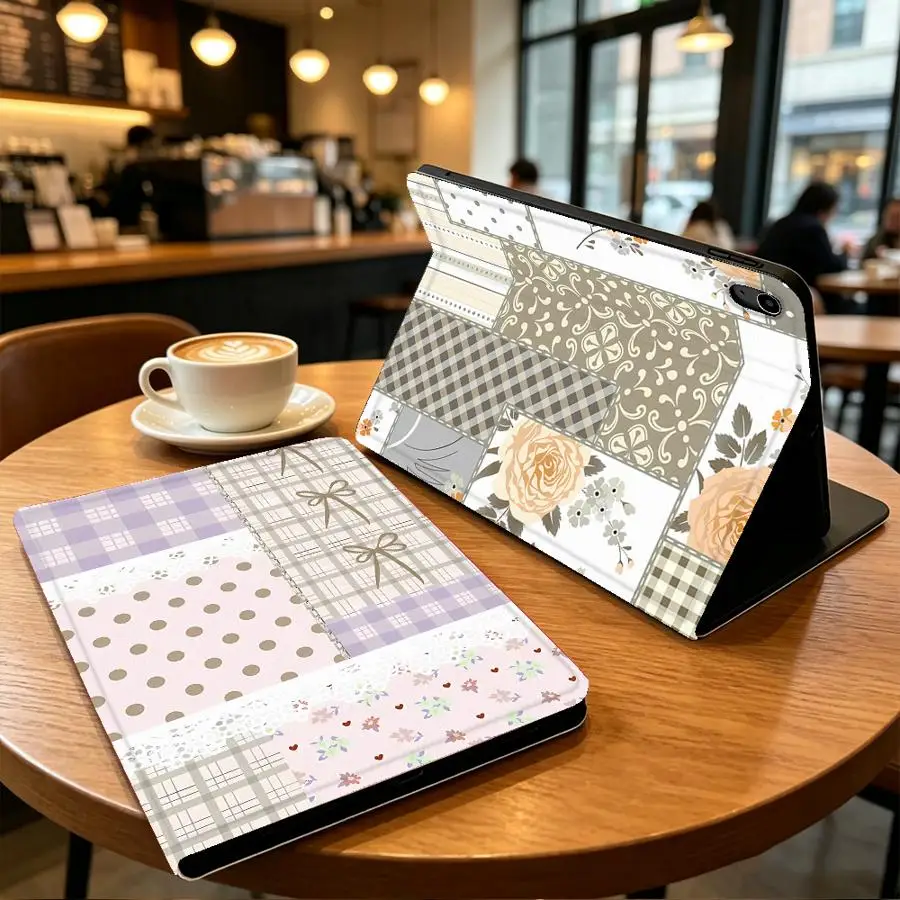 Collage Art Collage Print Case for Apple iPad Pro11 13 Air 11 13 M4 M3 M2 A16 2026 10th 7/8/9th With Pencil Holder Air 4/5/6th