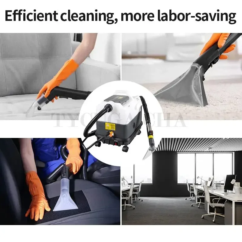 2000W 1200W Fabric Carpet Sofa Pet Clean Steam Machine 9L Spray Suction Integrated Mattress Carpet Cleaner