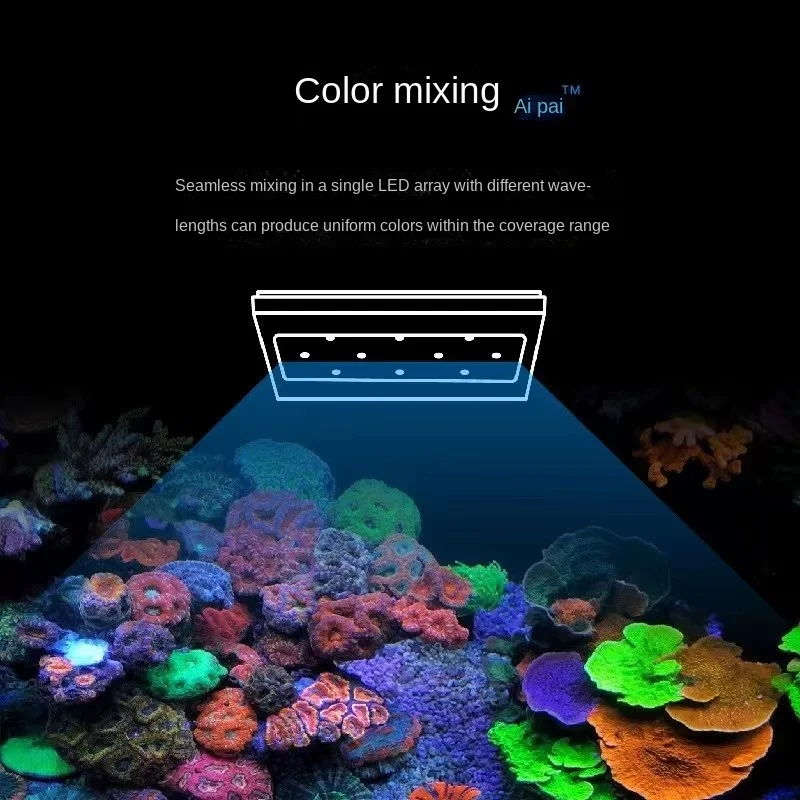 

A8se Smart Full Spectrum 215W WiFi APP Programmable Saltwater Aquarium Coral Reef LED Light