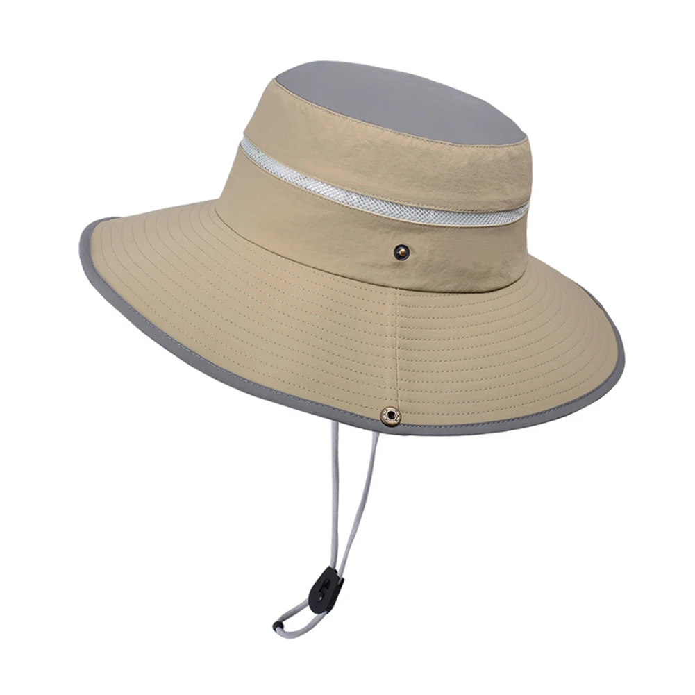 Quick Drying Large Brim Fisherman Hat Hat Windproof Rope Feature Hat Circumference Outdoor Riding Package Content