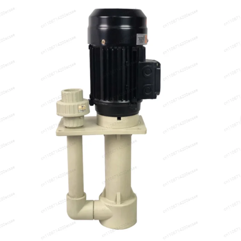 Vertical Pump in Anti-corrosion Tank 220V 380V Plastic Chemical Pump Vertical Acid and Alkali Resistant Submerged Pump