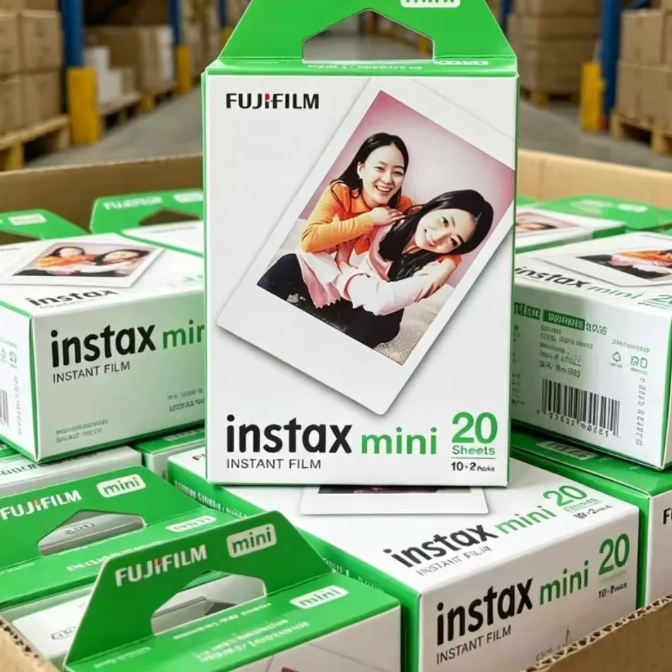 Película Fujifilm Instax Mini con borde blanco, 10-60 hojas, para Instax Mini LiPlay 12 11 9 8 70 SP2 LINk, papel fotográfico para cámara instantánea