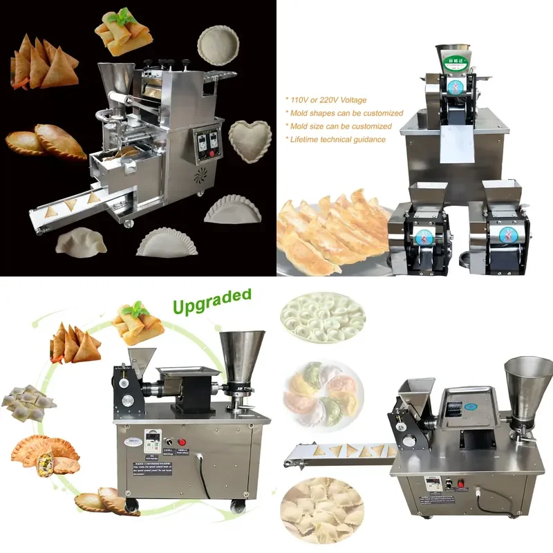 110V 220V Automatic Samosa Maker Grain Product Machine for US Canadian Restaurant Dumpling Pie Maker