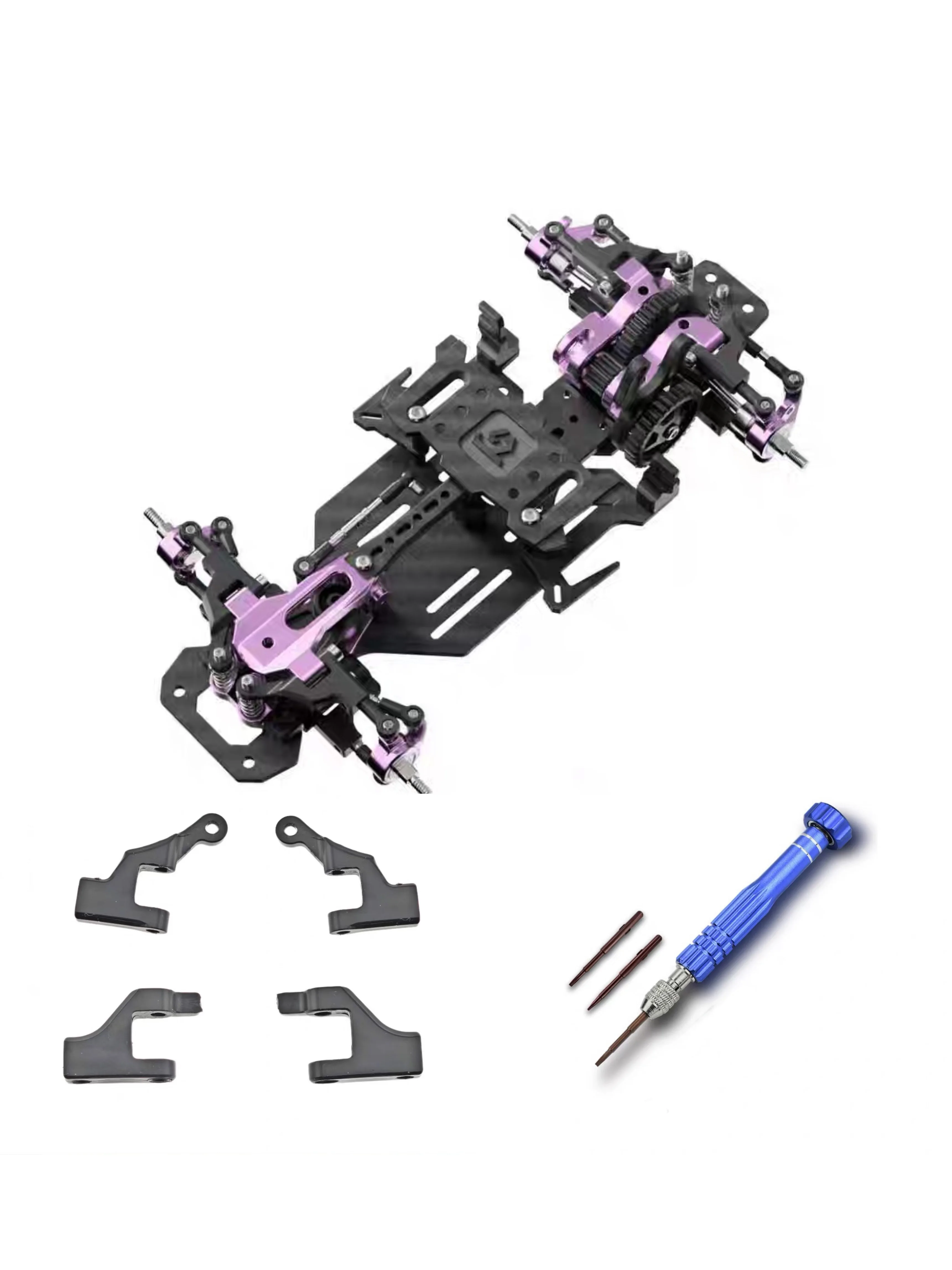 TG RACING RWD Achterwielaandrijving Drift Racing RC Auto Frame Chassis 1/24 1/28 Afstandsbediening Voertuig Schroevendraaiers en onderdelen
