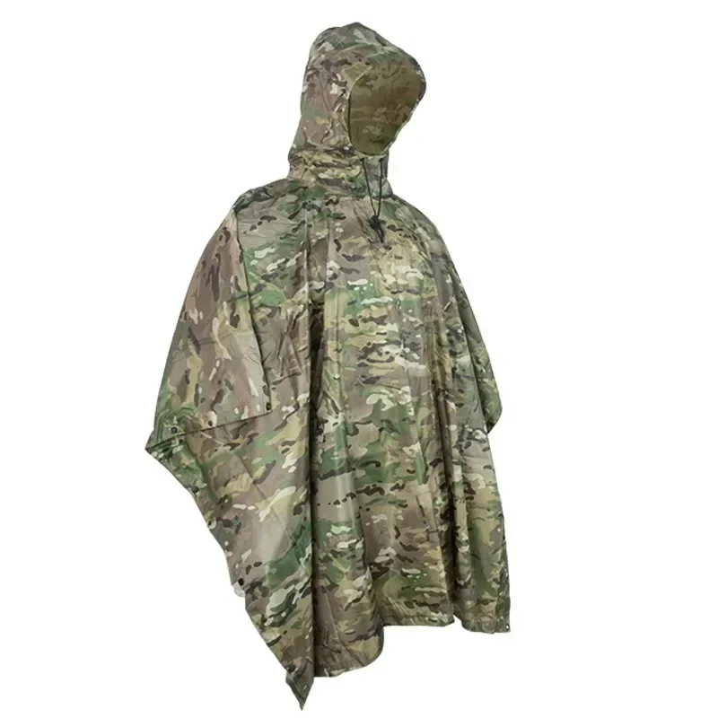 

Women/Men Jungle Rain Poncho Backpack Camouflage Rain Coat Cycling Climbing Hiking Travel Rain Cover