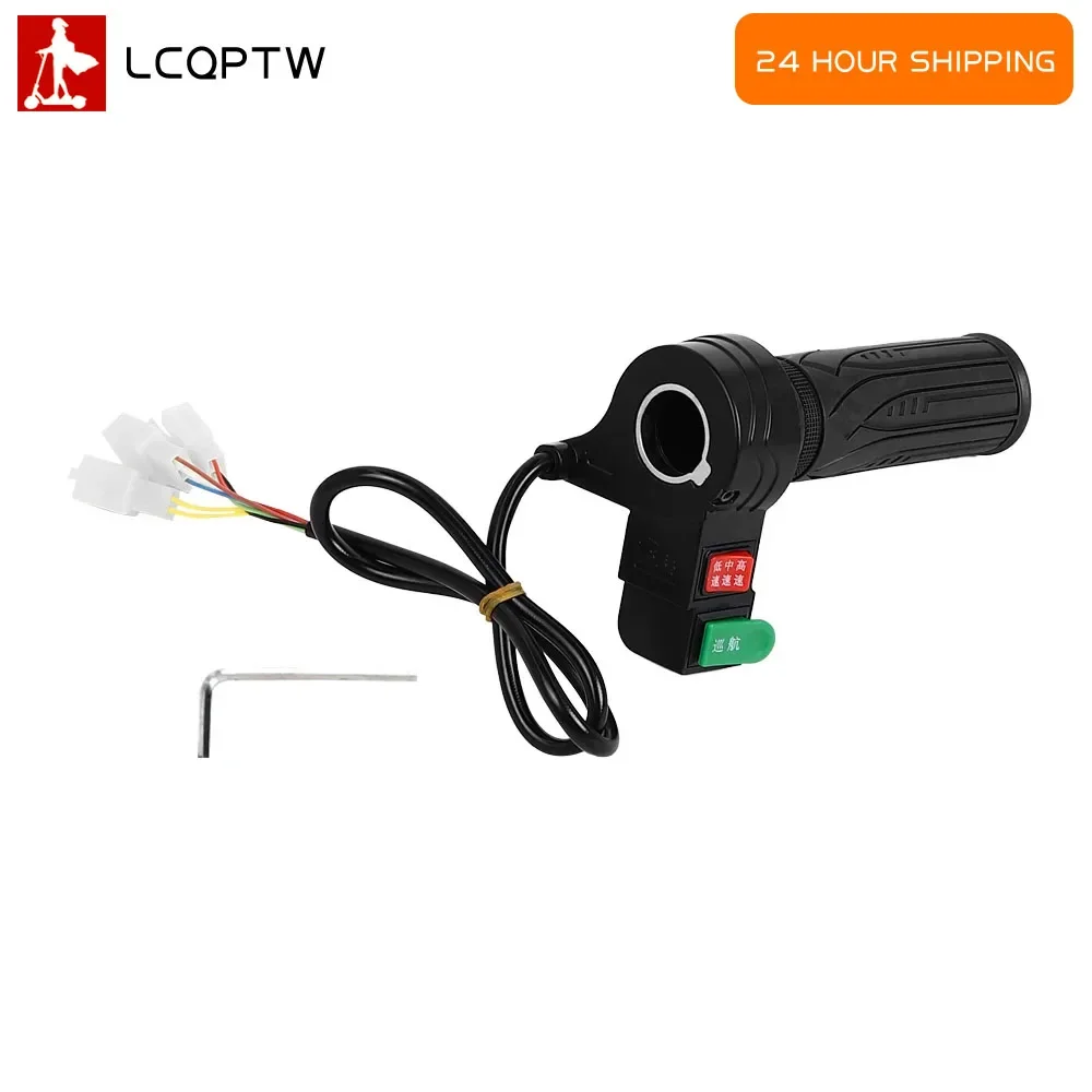 

Handle For Electric Scooter Part Twist Throttle GripElectric E-Bike Twist Throttle Speed Handlebar Throttle Turning Fixed Cruise