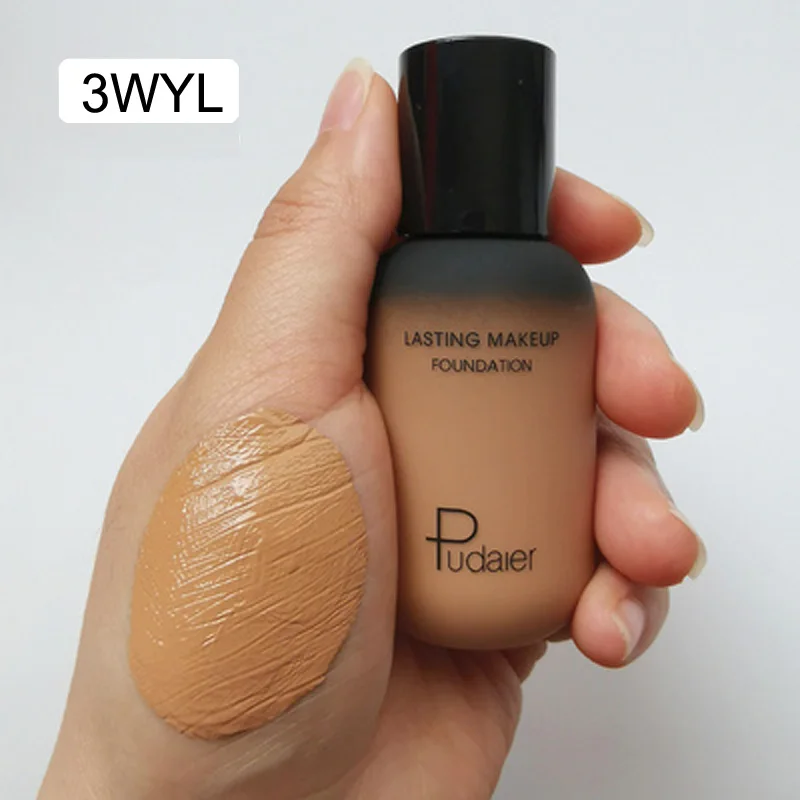 40ML Face Liquid Foundation Full Concealer Makeup Waterproof Base Brighten Whitening Cover Dark Circle Matte Foundation Cosmetic