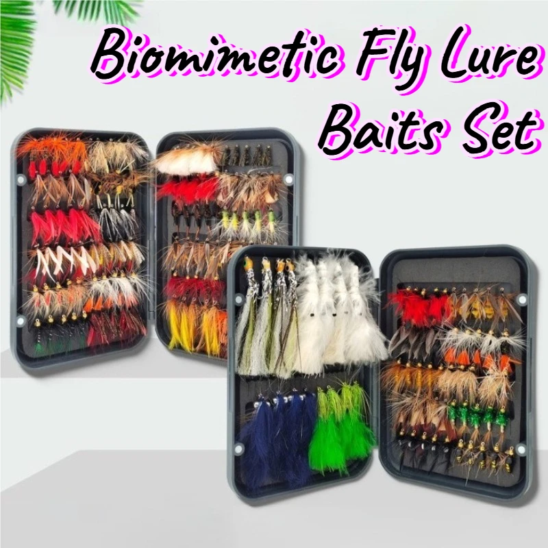 

Набор биомиметических приманок для нахлыстовой рыбалки: портативные мушечные приманки для разнообразной ловли, снасти и инструменты для активного отдыха