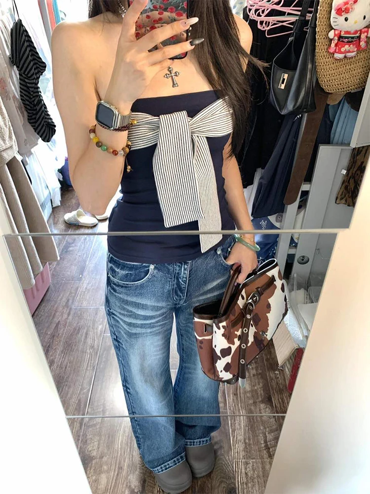 High Waist Blue Faded Waed Denim Jeans Women's Autumn Winter New Sle Pleated Slimming Straight Leg Long Pants