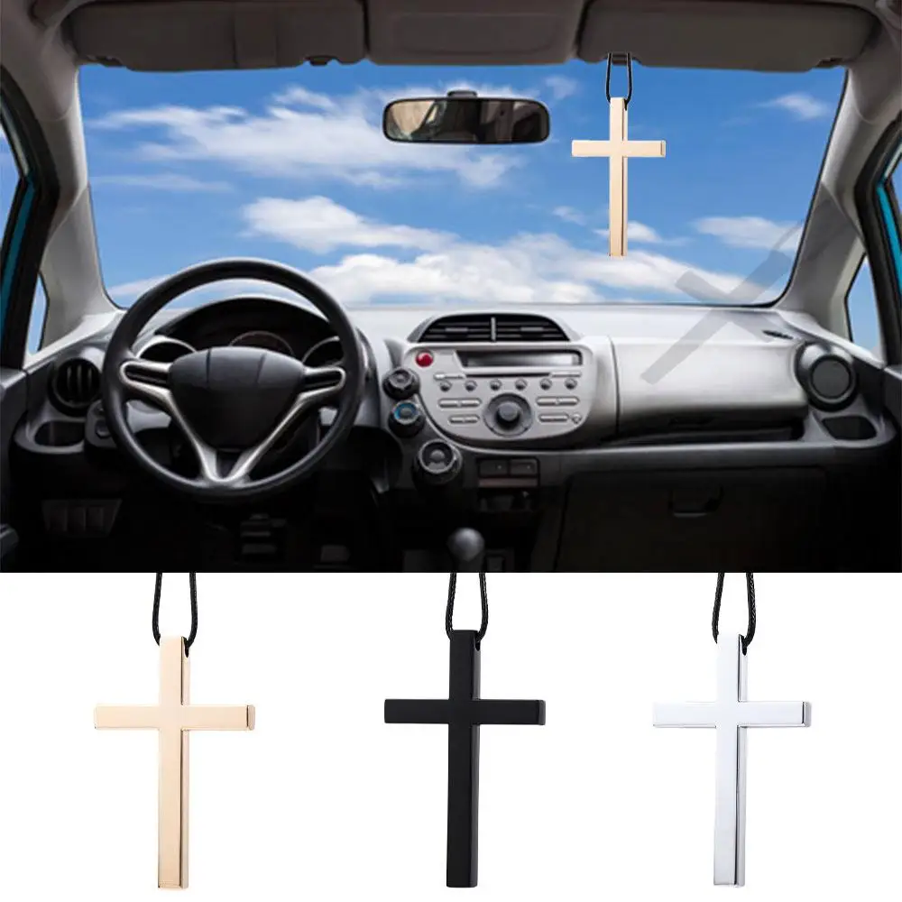 Auto Decoration Fashion Hanging Pendant Car Styling Accessories Ornament Car Pendant Metal Pendant Metal Cross Jesus Christian