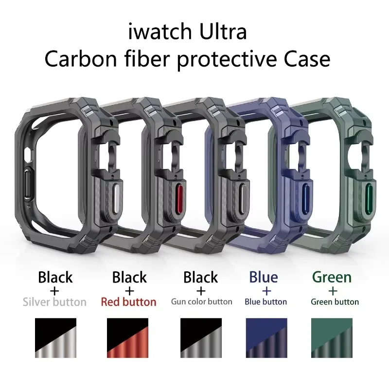 Funda de TPU para Apple Watch, Protector de parachoques hueco a prueba de golpes para iWatch Ultra 9, 8, 7, 6, 5, SE, 41mm, 45mm, 40mm, 44mm, 49mm