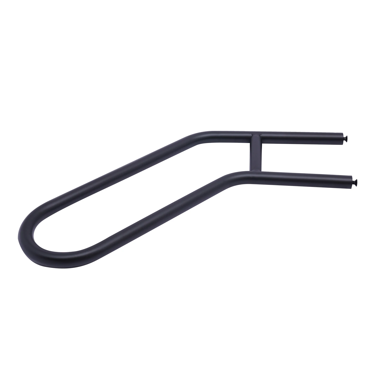 1pc 22.8 polegadas preto fosco corrimão de metal em forma de u para passos ao ar livre, trilho de apoio de escada de segurança montado na parede,