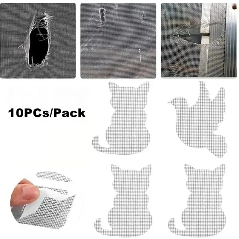 Picture 3: Bird Cat Shape Mesh Repair Support Effective Tape For Windows Screen Window Patch Self-adhesive Mosquito Net Window Screen Tape