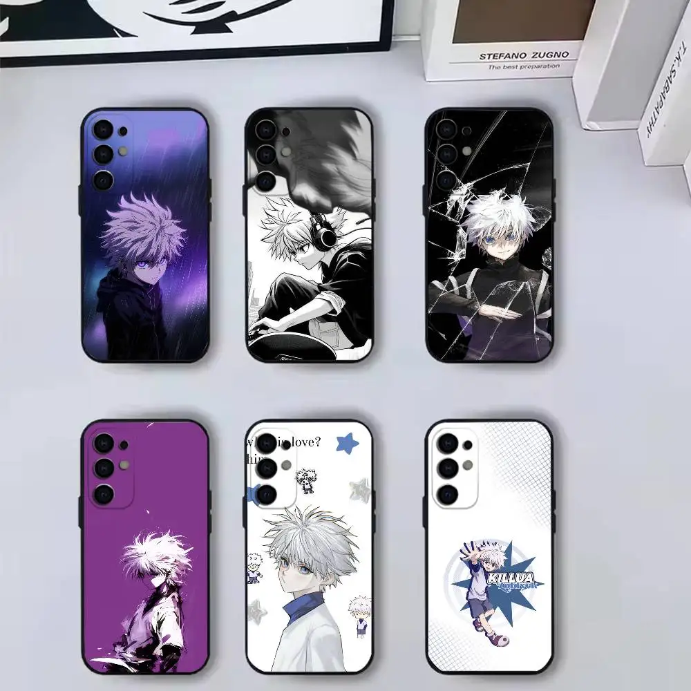 Japanese Manga Hunter Killua Zoldyck  Phone Case For Samsung S25,S24,S21,S22,S23,S30,Ultra,S20,Plus,Fe,Soft Silicone Black Cover