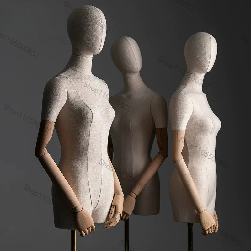 Clothing store window model props women's clothing half-body model display stand full-body wedding dress dummy