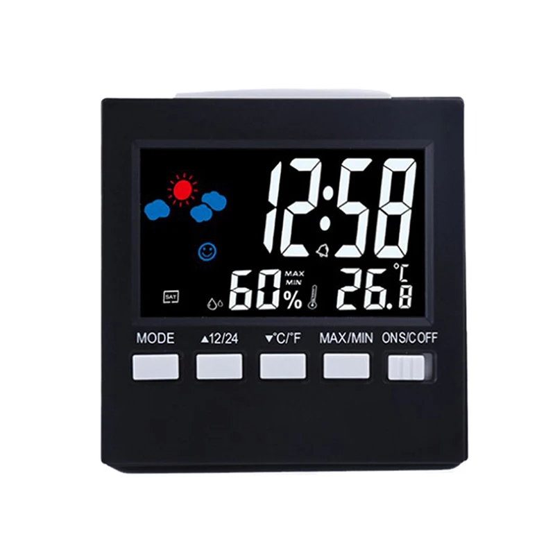 Multi-functional Weather Station Clock Thermometer Hygrometer Calendar Digital LCD Display Temperature And Humidity Meter