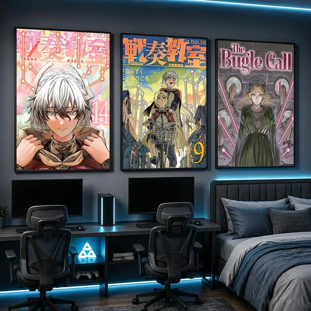 manga The Bugle Call Poster HD Poster Anime Aesthetic Wall Art For Game Anime Lovers Bedroom Gaming Room Decor Ideal Gift