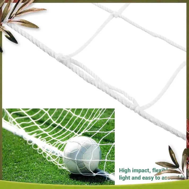 Rede de gol de futebol de tamanho completo confiável-24X8FT Rede de poste de futebol esportivo quintal de treinamento