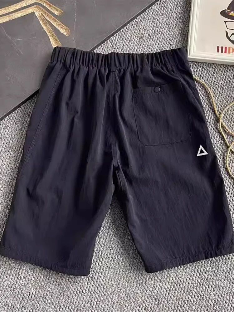 

Bla Nylon Qui Dry ort Casual Men's Summer Outdoor Tee-Proof Breathable Five-Part Pants Leisure Workwear Mid-Pants