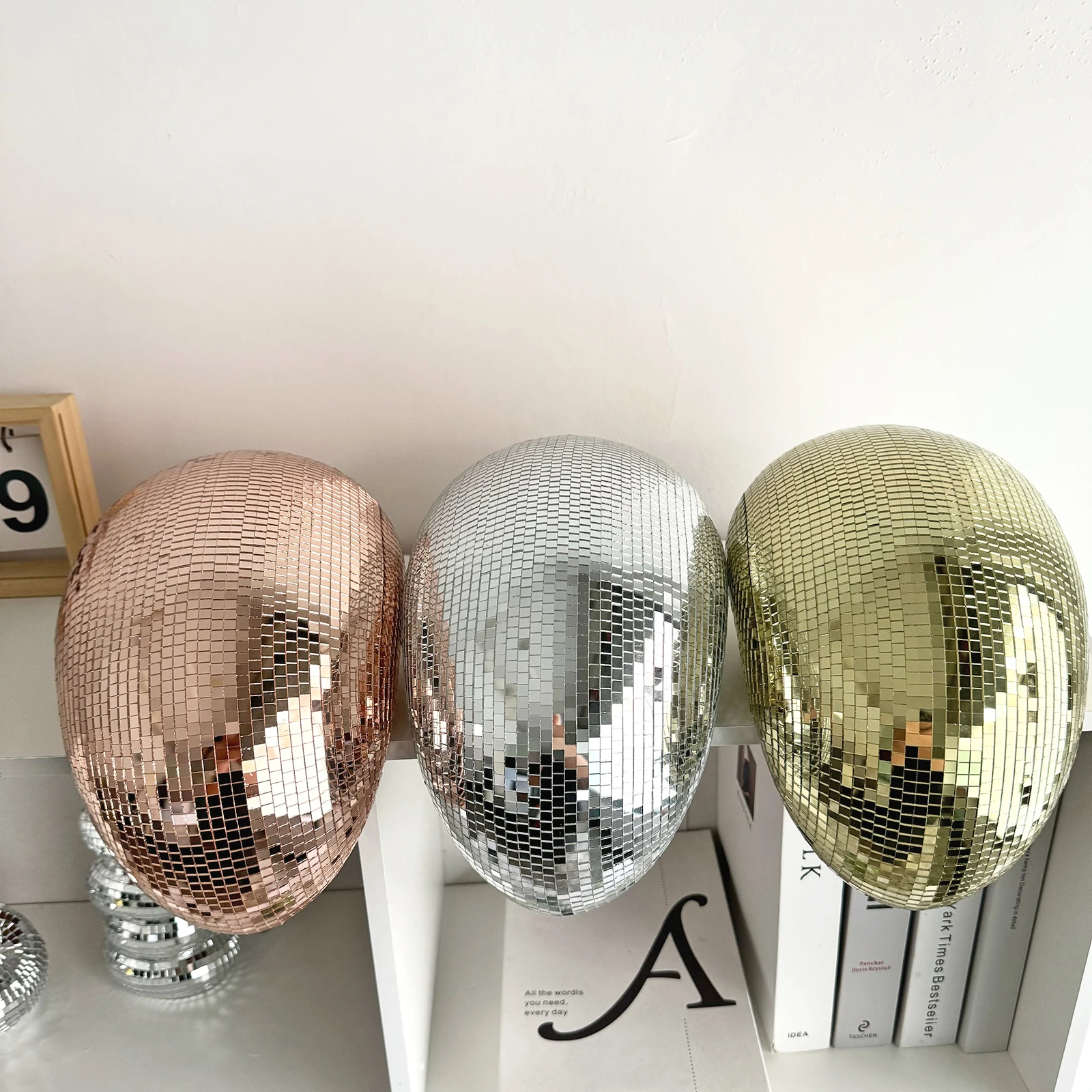 Melted Disco Ball Modern Home Decor Handmade Mirror Ball Aesthetic Room Decor Melting Disco Ball Bling Funky Room Decor