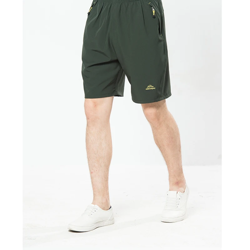

Summer Men Athletic Shorts with Pockets Elastic Waistband Quick Dry Activewear Mens Breathable Waterproof Rain Shorts Clothing