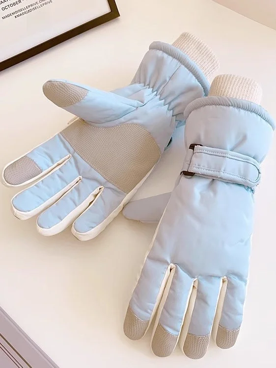 Women's Winter Skiing Gloves Thermal Fleece Cotton Thick Cotton Touchscreen  Vehicle Riding Cycling Windproof Coldproof