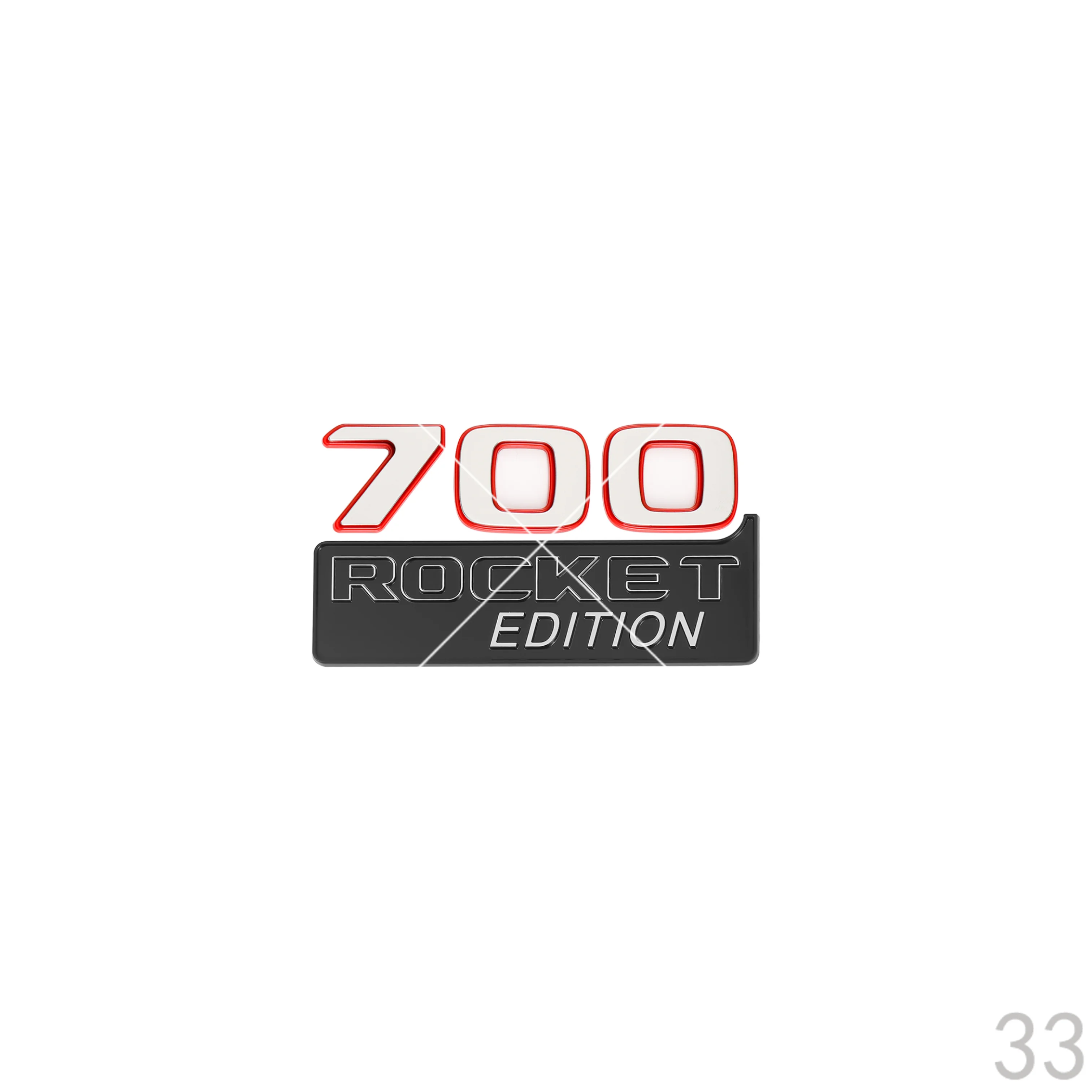 New Color Blocking Car Badge 700 800 900 ROCKET Logo ABS Side Fender Trunk Body Emblem Decals Sticker For G Series W463 W464 A