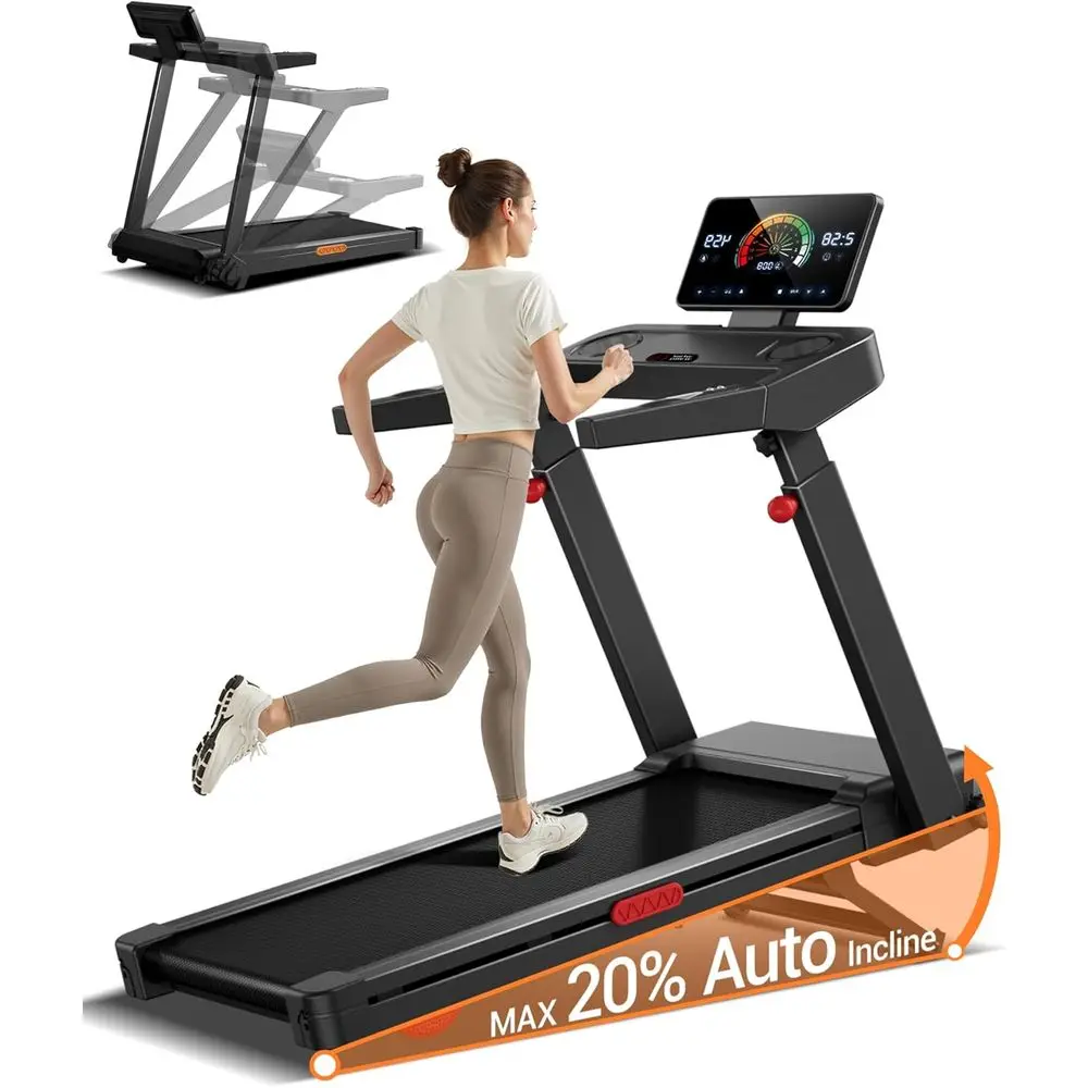 

Высокопроизводительная домашняя беговая дорожка с двигателем 3,5 л.с., грузоподъемностью 400 фунтов, беговым полотном 42,5 x 16,2 дюймов и автоматическим наклоном до 20%.