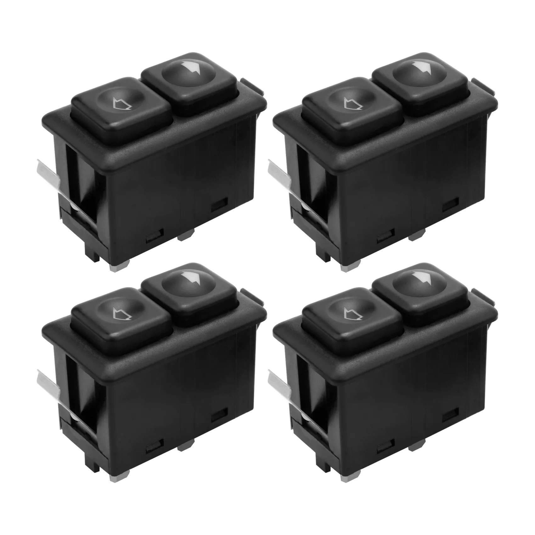 4Pcs Power Window Sunroof Switch Illuminated For E30 E24 E28 From 09/1986 61311381205 / 61 31 1 381 205