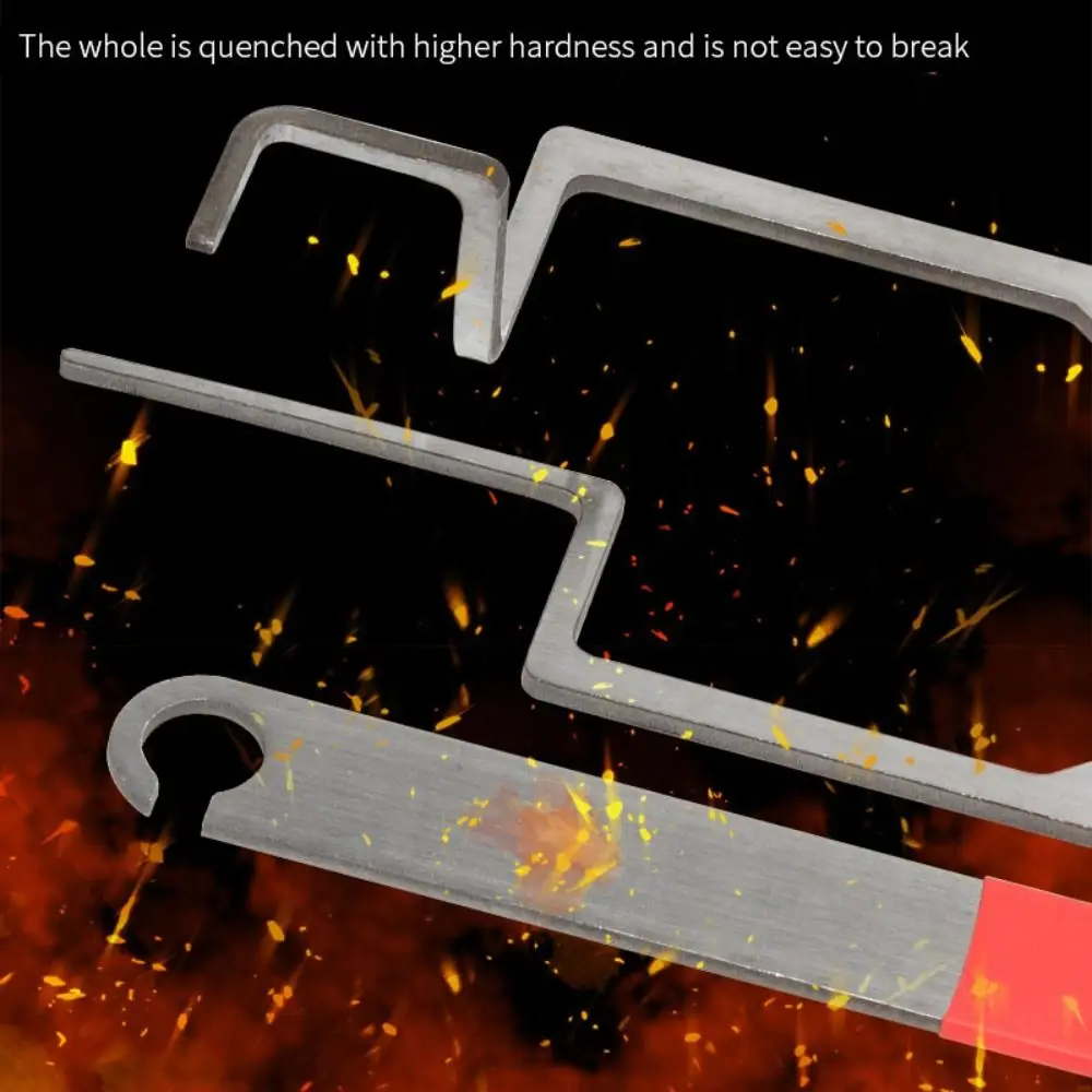 Kompaktes Werkzeug zum Entriegeln von Flügelfenstern, professionelles, rutschfestes Schloss-Picking-Set, praktische Türschlüssel zum Öffnen der Tür aus Edelstahl