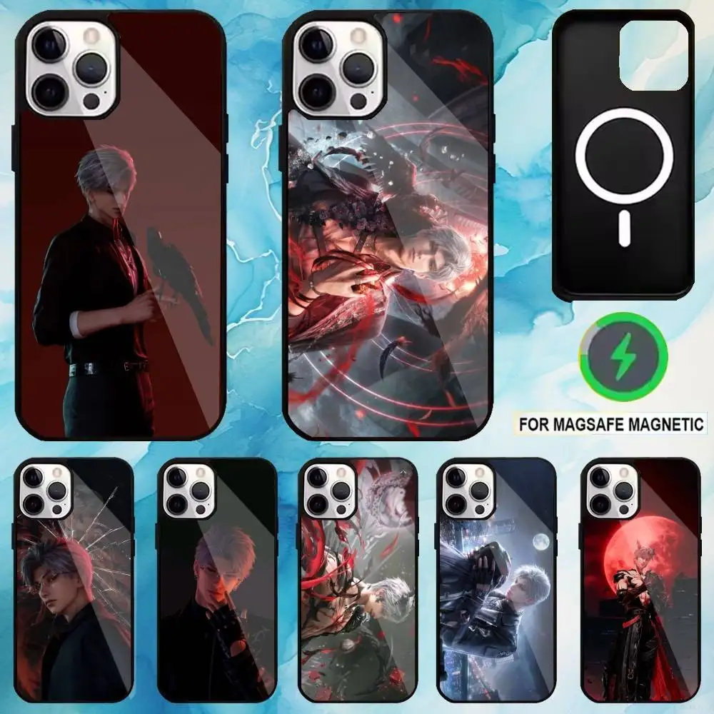 

Sylus Love And Deep Space Phone Case For iPhone17,16,15,14,13,12,11 Plus,Pro Max Magnetic For Magsafe Wireless Charging