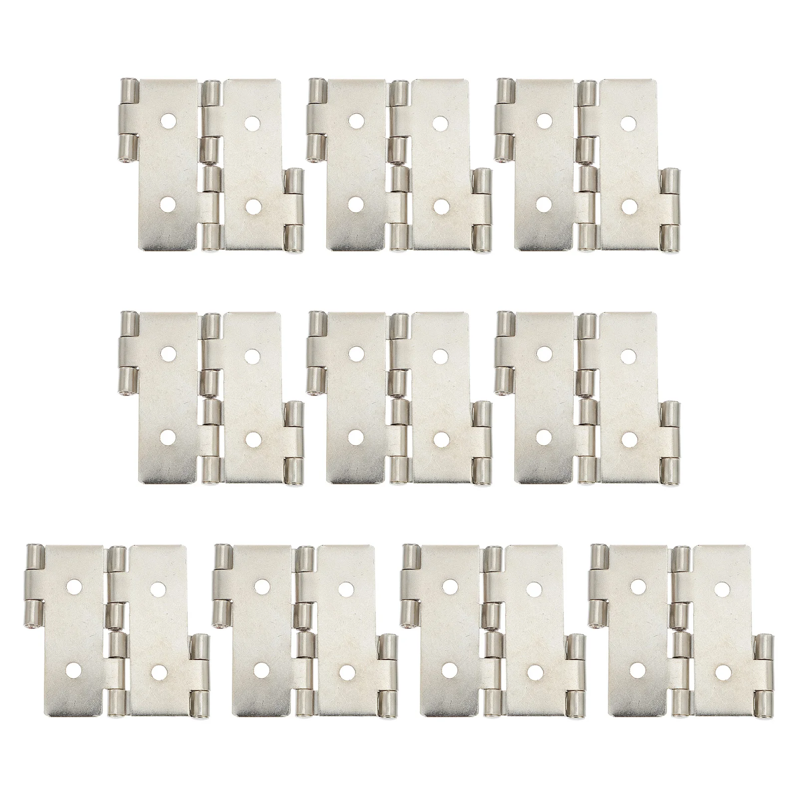 

Iron Hinges for Doors Cabinets Vintage Adjustable Silver Smooth Rust Resistant Multipurpose Building