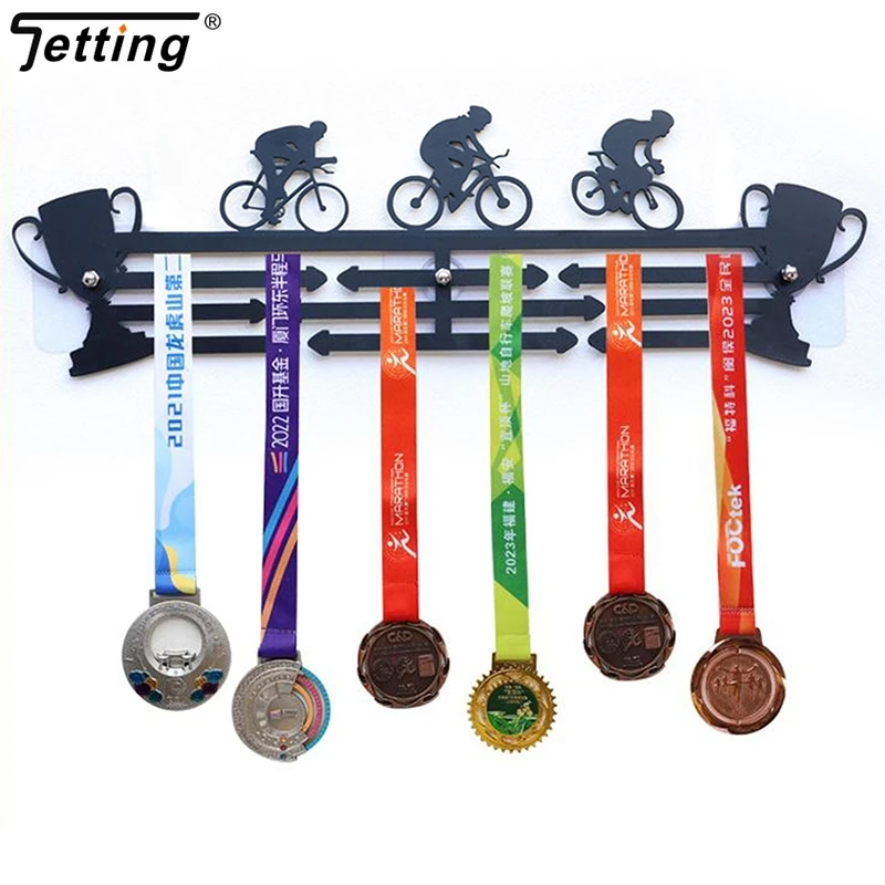 家庭やオフィスの装飾、medalホルダー、金属製の鉄のラック、壁に取り付けられたmedal hangers、ゲームレースのメダルフレーム、30種類