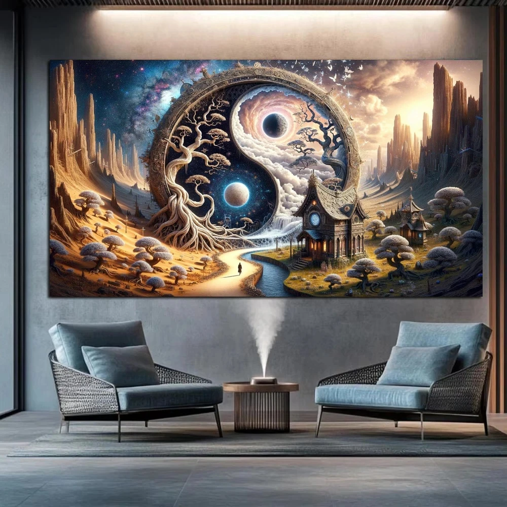 

Загадочное Древо Жизни, большой размер, сделай сам, алмазная живопись, абстрактное дерево, Алмазная мозаика, наборы для вышивки крестом для декора