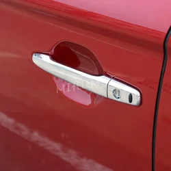 Chrome Door Handle Cover For Mitsubishi Outlander Sport ASX Lancer With Keyless Entry System Smart Keyhole Protector Trim