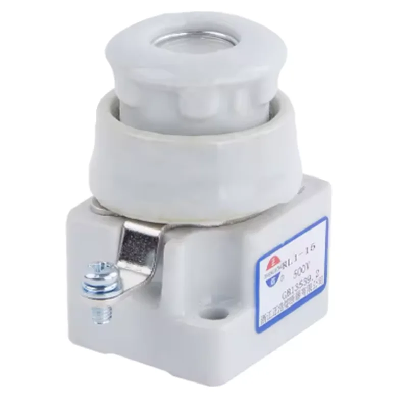 New High Quality Fuse Base RL1-15 RLS1-15 Screw Type Ceramic Fuse Base 380V Ceramic fuse case holder