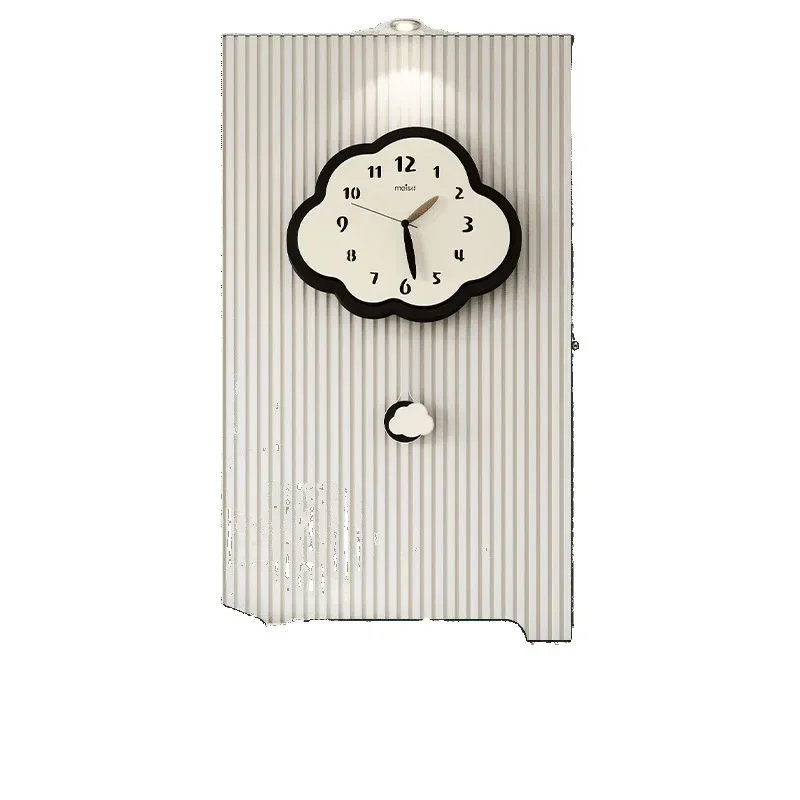 

Creative wall clock cloud clock 2024 new Internet celebrity home wall hanging modern restaurant simple clock silent