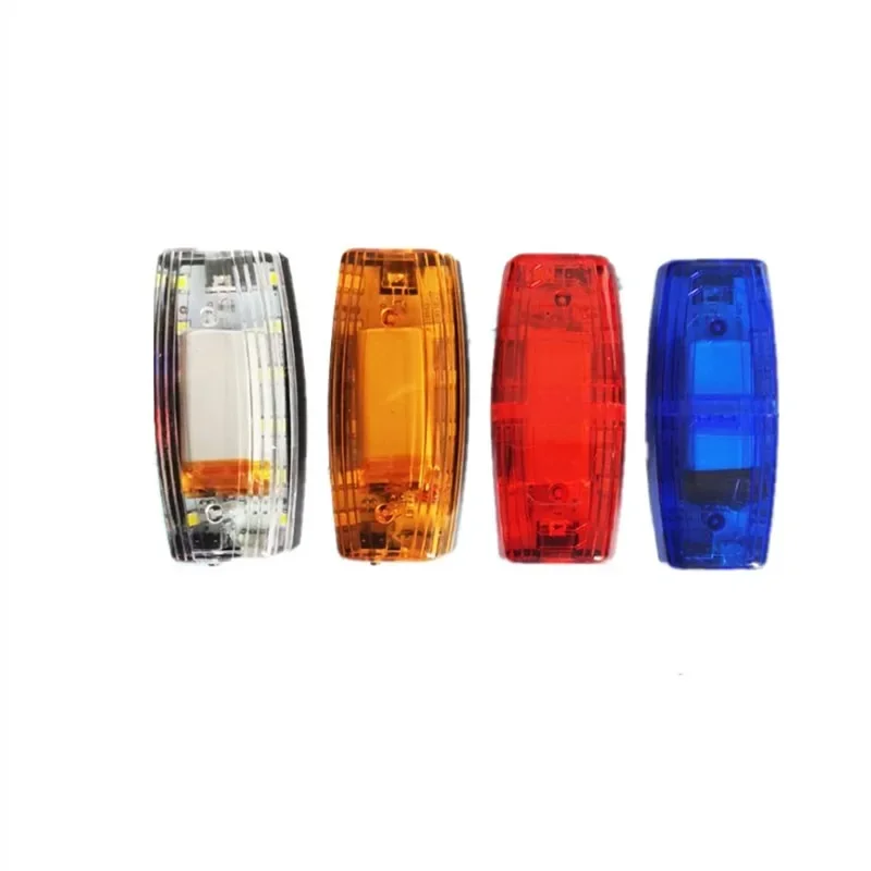 LED Red Blue Multifunction Clip Flashing Warning Safety Shoulder Police Lights USB Charging Emergency Lamp Bicycle Accessories