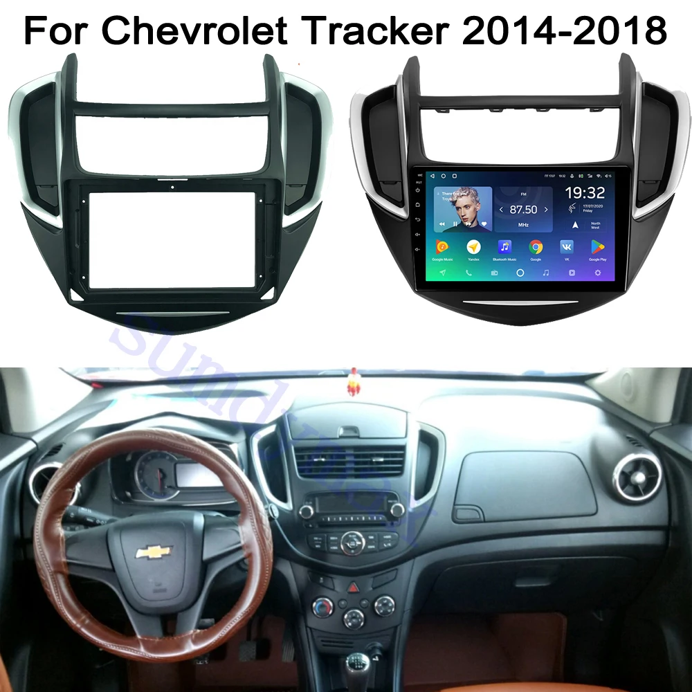 2din Car radio frame For Chevrolet Tracker 2014-2015-2018 Stereo Panel Dash Kit Refitting Installation Trim Face Frame Bezel