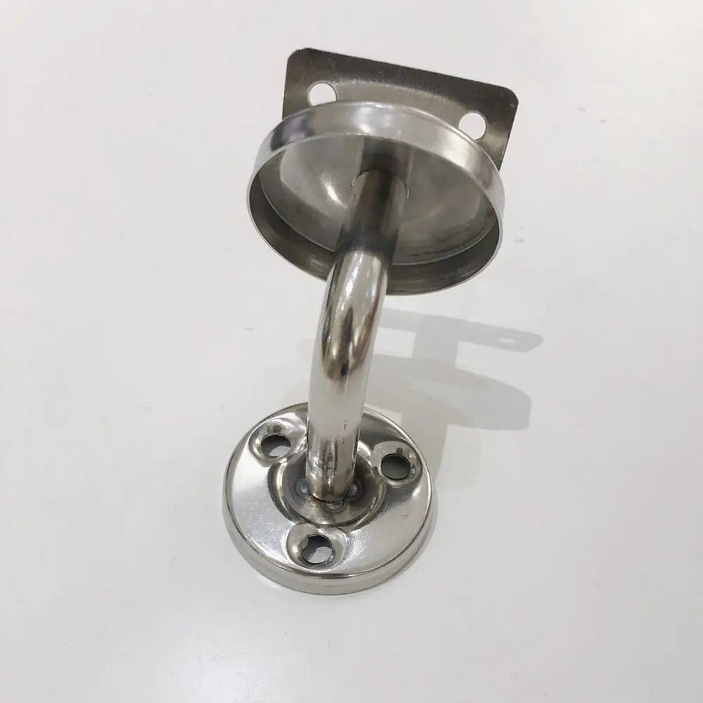 1Pcs Wall Support Handrail Bracket Stainless Steel Stair Railing Guardrail Hand Rail Holder 60x60mm Home Decoration Accessories