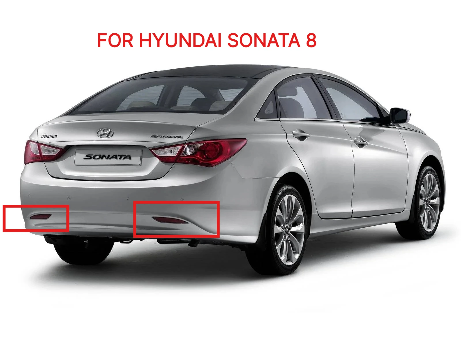 For Hyundai Sonata 8 2009-2016 LED Rear Bumper Light  Modified12V DRL Driving Brake Rear Fog Lamp Auto Car Accessories