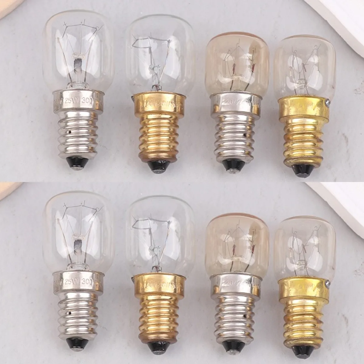 

High Temperature Bulb 120/220V 15W 25W E14 300 Degree T22 Microwave Oven Light Bulbs Steamer Lamp Bulbs Salt Light Bulb Replace