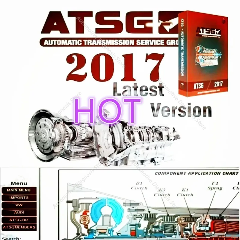 2026 hot sell new  ATSG 2017 Auto Repair Software Automatic Transmissions Service Group Diagnostic Tool for Vehicle Maintenance