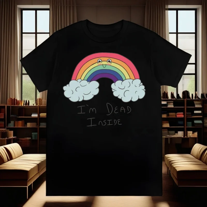 

DEAD Inside Cute Cartoon Harajuku T-shirts Summer Men/Women Hip Hop Funny Print Tshirt Streetwear t shirts Short Sleeve Tops