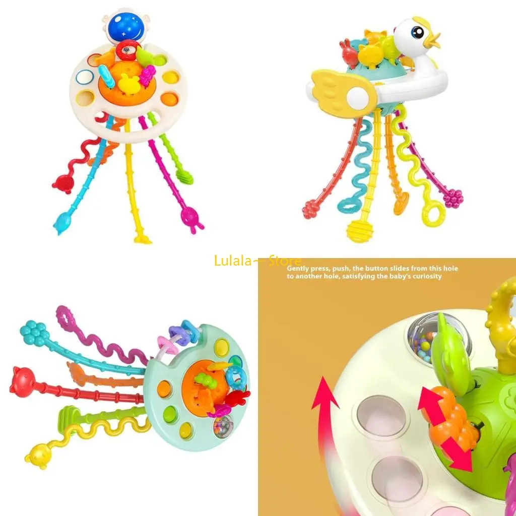 

Y4QA Развивающая игрушка для захвата младенцев стимулирует визуальное развитие благодаря ярким цветам и удобному для переноски