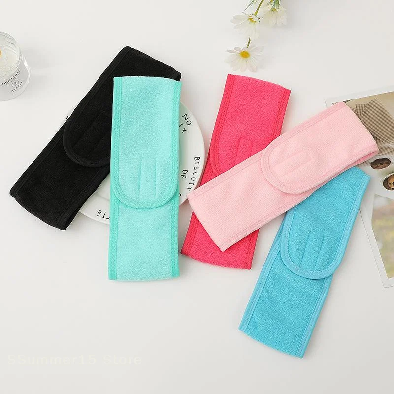【R】Soft Convenient Makeup Headband for Women, Spa Facial Cleansing Face Wash Hair Band, Skincare Headwear Accessories Gift