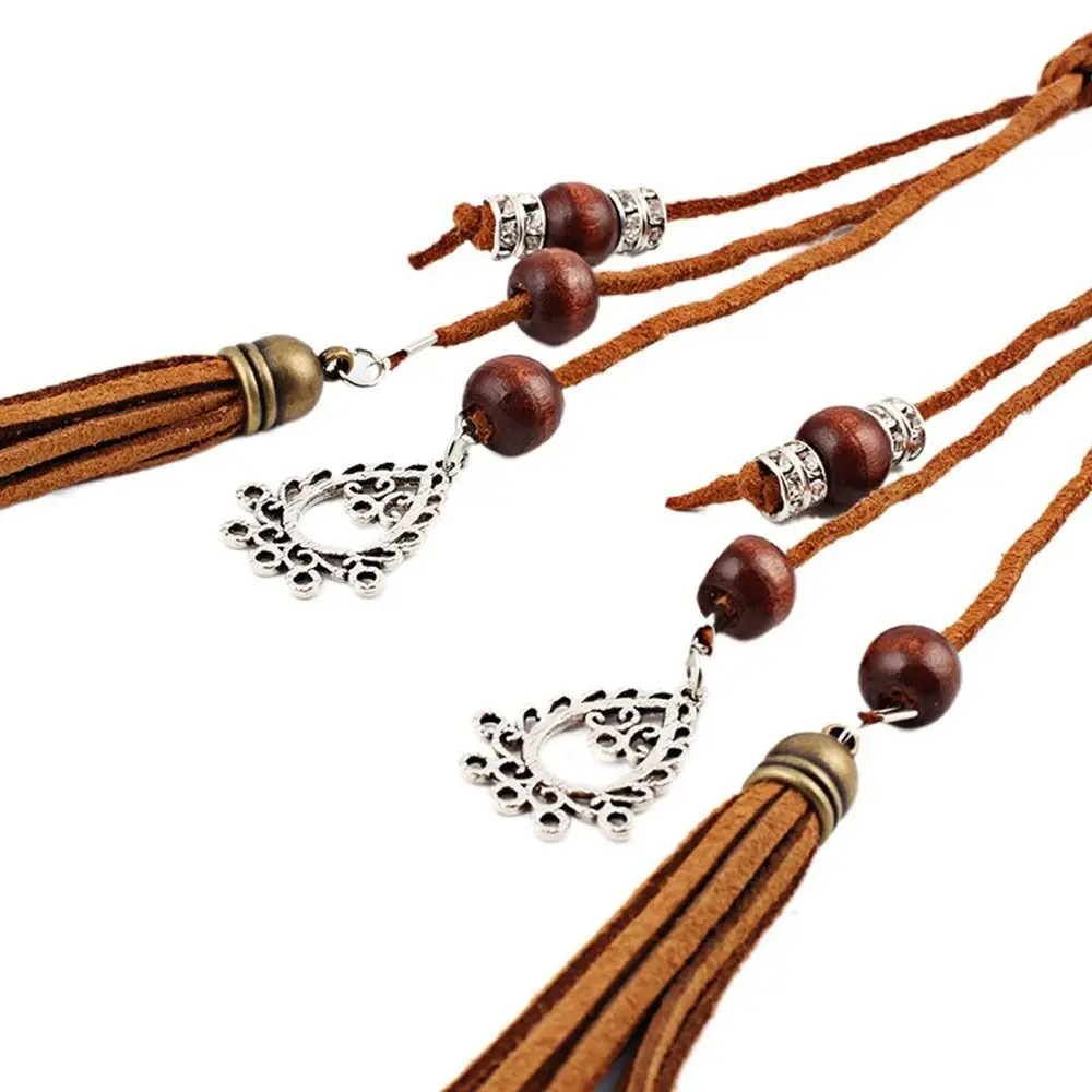 For Girls Sweet Waistband Woven Rope Knot Decorated Dress Accessories Braided Belt Tassles Belts Waist Rope Waist Chain