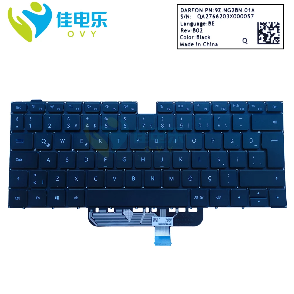 US TR PO SP UK Keyboard For Huawei MateBook D14 D15 D14 KLW-W09 W19 BOHL-WFP9 BOB-WAE9P BOH-WAQ9R With Backlight Keyboards